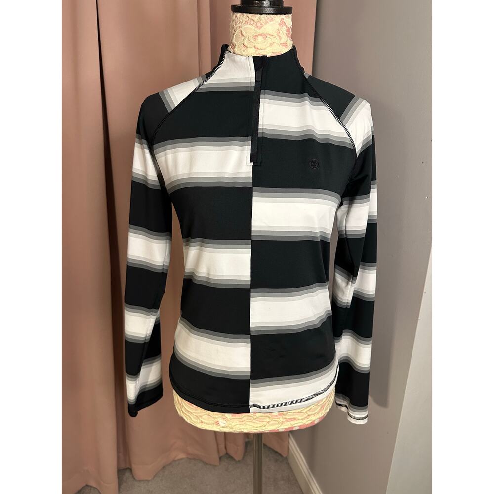 G/Fore Women's Offset Gradient Stripe Tech 1/4-Zi… - image 3